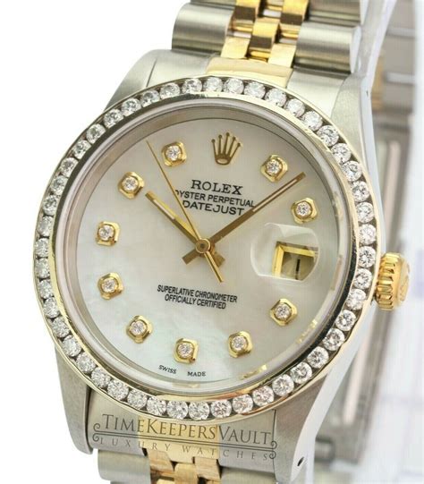 rolex 16233 diamond bezel|rolex datejust 16233 price.